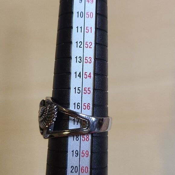 HIJONES Men's Stainless Steel Silver Size 8 - Picture 3 of 5